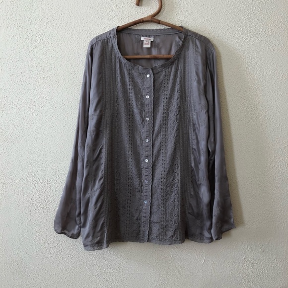 Sundance Tops - Sundance Embroidered Silk Blouse M Sundance Tops - Sundance Embroidered Silk Blouse M